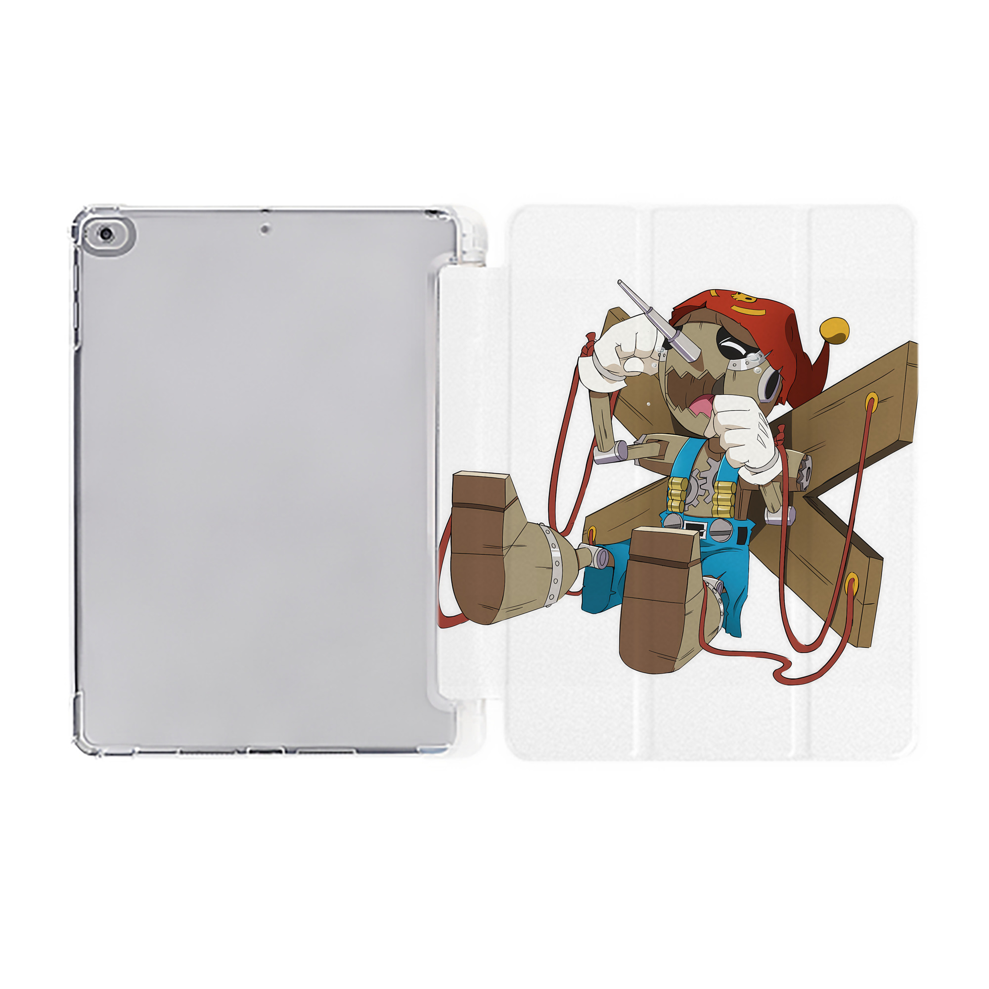 （画像用） Digimon デジタルモンスター/デジモン IPad ケース ペン収納付き 三つ折りスタンド PUレザー×シリコン 対応機種9.5/10.5/10.9インチ